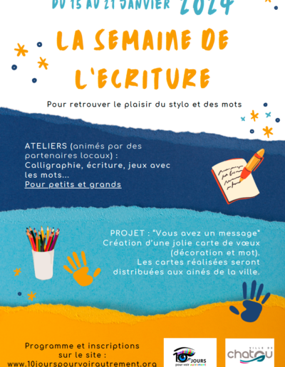 Semaine de l'écriture 2024